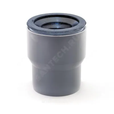 Переход PP-H на чугун серый Дн 110х124 б/нап с манжетой RTP (РосТурПласт) 30784