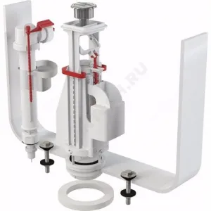 Арматура для бачка сливная/наливная 1/2" нижнее подключение кнопка хром 2/реж Alca Plast SA08S 1/2" CHROM Арматура для бачка сливная/наливная 1/2" нижнее подключение кнопка хром 2/реж Alca Plast SA08S 1/2" CHROM