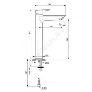 Смеситель для умывальника одноручный TESI Ideal Standard A6575AA