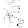 Смеситель для умывальника CERAFINE O одноручный Ideal Standard BC699XG