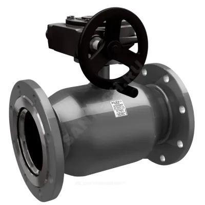 Кран шаровой сталь КШ.Ц.Ф.Р Ду 200 Ру16 фл с редуктором полнопроходной LD КШ.Ц.Ф.Р.200.016.П/П.02