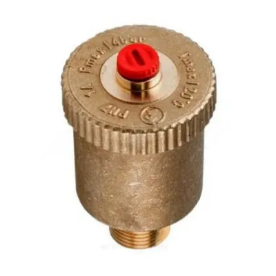 Воздухоотводчик автоматический латунь R99I Ду 10 Ру14 G3/8" НР прямой с клап Giacomini R99IY002