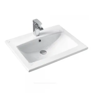 Умывальник мебельный Элина 60 1 отверстие под смеситель по центру Santek 1.WH50.1.606 Умывальник мебельный Элина 60 1 отверстие под смеситель по центру Santek 1.WH50.1.606