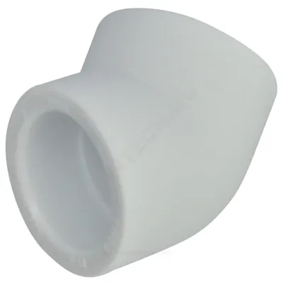 Угольник PP-R белый внутренняя пайка Дн 25х45гр RTP (РосТурПласт) 10825