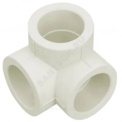 Тройник PP-R 2-двухплоскостной белый внутренняя пайка Дн 25 RTP (РосТурПласт) 31204