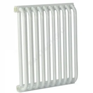 Радиатор трубчатый РС 2-500 10 секций с боковой подводкой ВР G 3/4" с кронштейнами RAL 9016 (Белый) КЗТО РС2500103/4