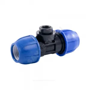 Тройник компрессионный ПЭ Дн 63х1"х63 ВР Ру10 RTP (РосТурПласт) 22338