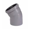 Отвод PP-H серая HT HTB Дн 75х30гр б/нап в/к Ostendorf 113110