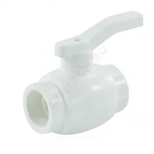 Кран шаровой PP-R белый Дн 50 внутренняя пайка RTP (РосТурПласт) 10579