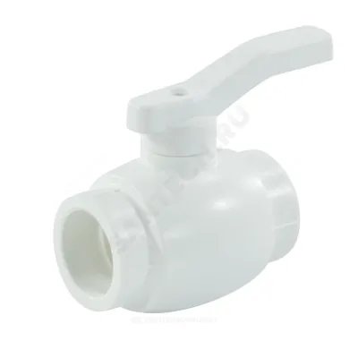Кран PP-R шаровой белый внутренняя пайка Дн 63 RTP (РосТурПласт) 10581