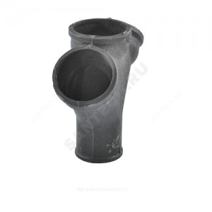 Крестовина чугун канализационная Ду 100х100х100х45гр б/н 1-плоскостная ГОСТ 6942-98 косая Крестовина чугун канализационная Ду 100х100х100х45гр б/н 1-плоскостная ГОСТ 6942-98 косая