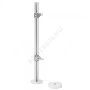 Кронштейн напольный стальной для панельных радиаторов H=200-400мм тип 10/11/20/21/22 крепление за монтажную скобу белый Heaton КНZ4.50