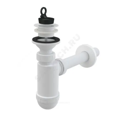 Сифон для умывальника бутылочный 1 1/2"x40 с гофрой 40х40/50 Unicorn A420