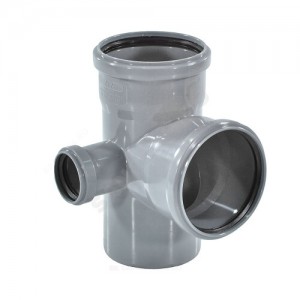 Крестовина PP-H 2-плоскостная левая серая Дн 110х110х50х87гр б/нап в/к RTP (РосТурПласт) 11314 Крестовина PP-H 2-плоскостная левая серая Дн 110х110х50х87гр б/нап в/к RTP (РосТурПласт) 11314