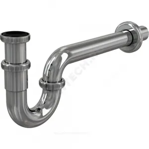 Сифон для биде трубный латунь 1 1/4"x32 с прямой трубкой 32 без выпуска Alca Plast A45E