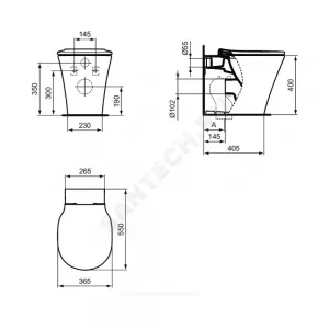 Унитаз приставной
