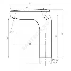 Смеситель для умывальника одноручный ДИЗАЙН Профсан PSM-500-5