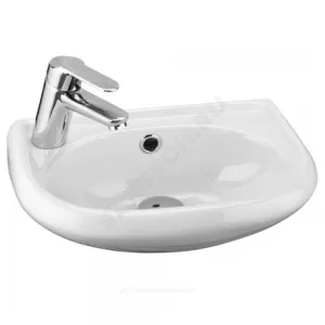 Умывальник подвесной Бриз 40 1 отверстие под смеситель слева белый Santek 1.WH11.0.442 Умывальник подвесной Бриз 40 1 отверстие под смеситель слева белый Santek 1.WH11.0.442