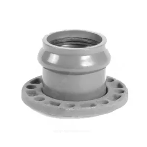 Патрубок НПВХ серый SDR26 Дн 110х100 Ру10 раструбный напорный фланец сталь 2181151