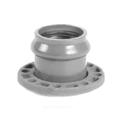 Патрубок НПВХ серый SDR26 Дн 110х100 Ру10 раструбный напорный фланец сталь 2181151