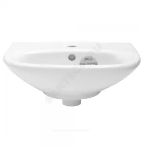 Умывальник подвесной Zeta 50 1 отверстие под смеситель по центру белый Jika 8.1039.0.000.104.9
