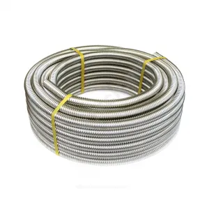 Труба гофрированная сталь нерж SS304 15A Ру15 отожженная бухта 100м STAHLMANN SP3041500100