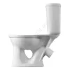 Унитаз-компакт Виктория белый нижний подвод косой выпуск 1/реж полипропилен тарельчатый Santeri 1.P301.6.S00.00B.F