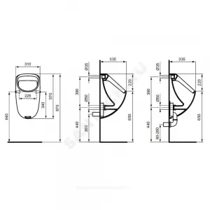 Писсуар настенный CONNECT белый Ideal Standard E567101