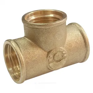 Тройник латунь Ду 15 (1/2") ВР/ВР VALFEX VF.130.L.012