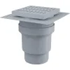 Трап регулируемый с гидрозатвором Дн 110 с пластиковой решёткой 150х150мм вертикальный выпуск Alca Plast APV11 Трап регулируемый с гидрозатвором Дн 110 с пластиковой решёткой 150х150мм вертикальный выпуск Alca Plast APV11