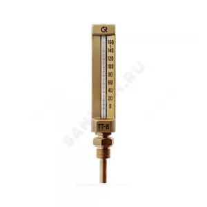 Термометр жидкостной виброустойчивый прямой 160С L=64мм G1/2" ТТ-В-110 110/64 Росма 00000029783