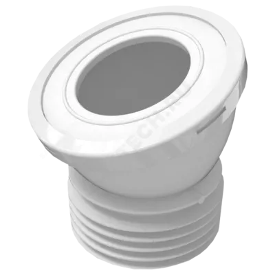 Труба фановая для унитаза 110мм 22,5гр. для чугунных труб АНИ Пласт W2228