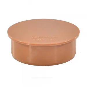 Заглушка НПВХ коричневая Дн 110 б/нап Aquaviva AQVD000110