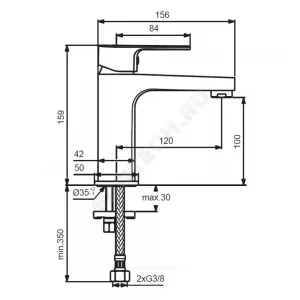 Смеситель для умывальника одноручный CERAFINE D Ideal Standard BC553AA