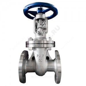 Задвижка клиновая нерж 30нж41нж Ду 100 Ру16 фл Китай