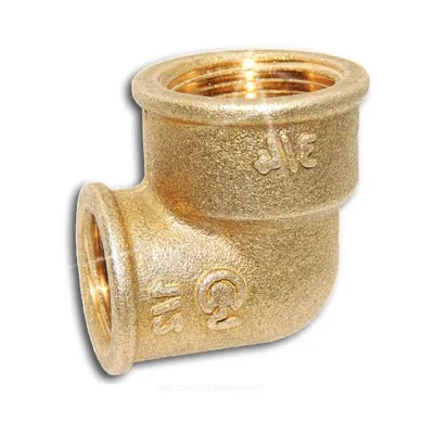 Угольник латунь переходной Ду 20х15 (3/4"х1/2") ВР/ВР Цветлит ZW50098