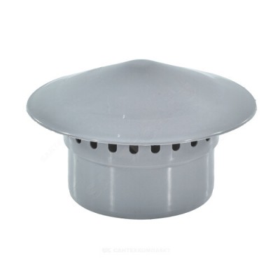 Зонт PP-H вентиляционный серый Дн 50 б/нап RTP (РосТурПласт) 11311