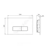 Кнопка для инсталляции OLEAS M2 черная Ideal Standard R0121A6