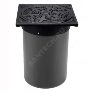 Люк чугун В125 с телескопической трубой, без вентиляции Ostendorf 666400