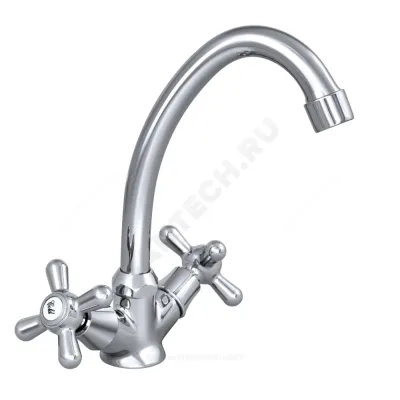 Смеситель для умывальника серия Прораб О-серия двуручный Славен СЛ-ДВ-О11