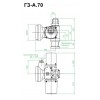 Электропривод многооборотный ГЗ-А70/12 А 220В IP55 ГЗ Электропривод