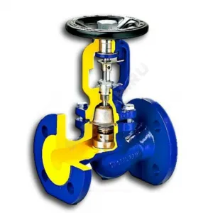 Клапан запорный сталь 234F Ду 200 Ру40 Тмакс=400 оС фл со штурвалом сильфонный Zetkama 234F200E14