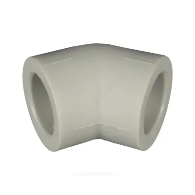 Угольник PP-R серый внутренняя пайка Дн 63х45гр RTP (РосТурПласт) 11028