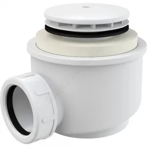 Сифон для поддона 1 1/2"x50/40 h=72мм слив крышка D=71мм, белая Alca Plast A47B-50