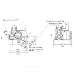 Установка канализационная SANICUBIC 1 GR SE71.1S SFA