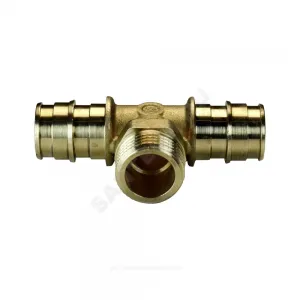 Тройник для PE-X труб радиальный латунь Дн 25х3/4"х25 НР GX153 Giacomini GX153Y045