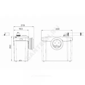 Установка канализационная SANIBROYEUR SFA