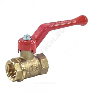 Кран шаровой латунь 11Б27фт1М OPTIMA Ду 15 Ру25 ВР полнопроходной рычаг VALFEX VF.214.L0R1.012