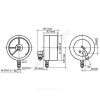 Манометр сигнализирующий ДМ2005Сг радиальный Дк160мм 0-1,6 МПа исполнение 3 М20х1,5 Манотомь