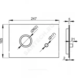 Кнопка смыва Кнопка смыва